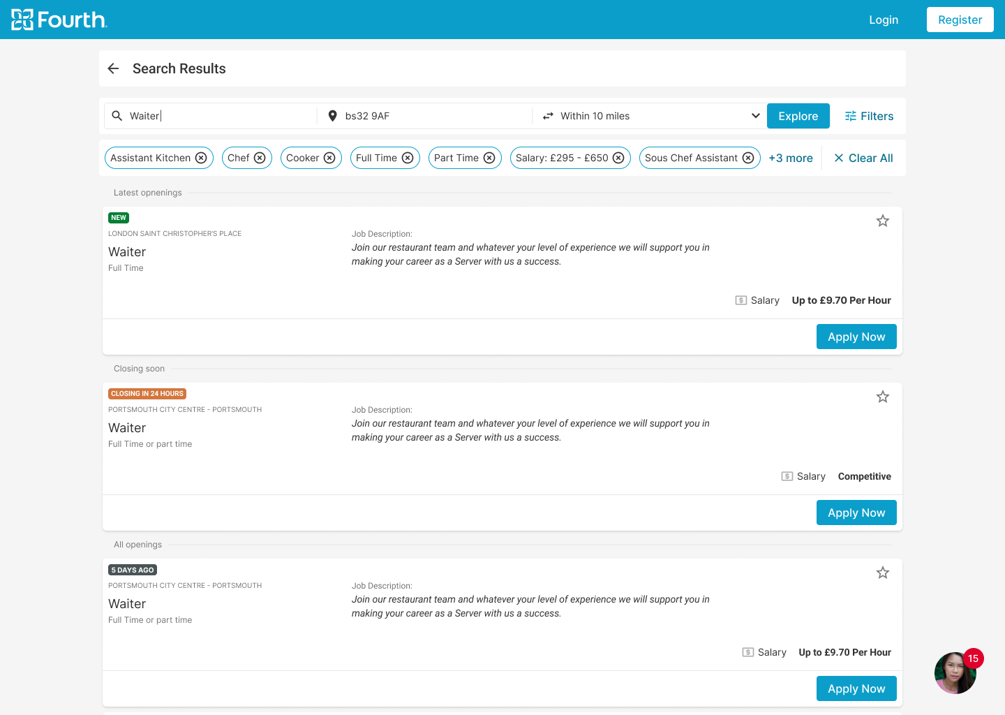 Filter chips +3 more